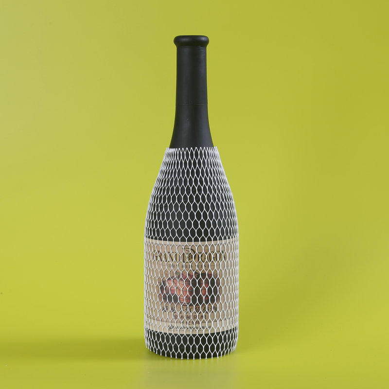 PE ochranná sieťka na sklenenú fľašu vína