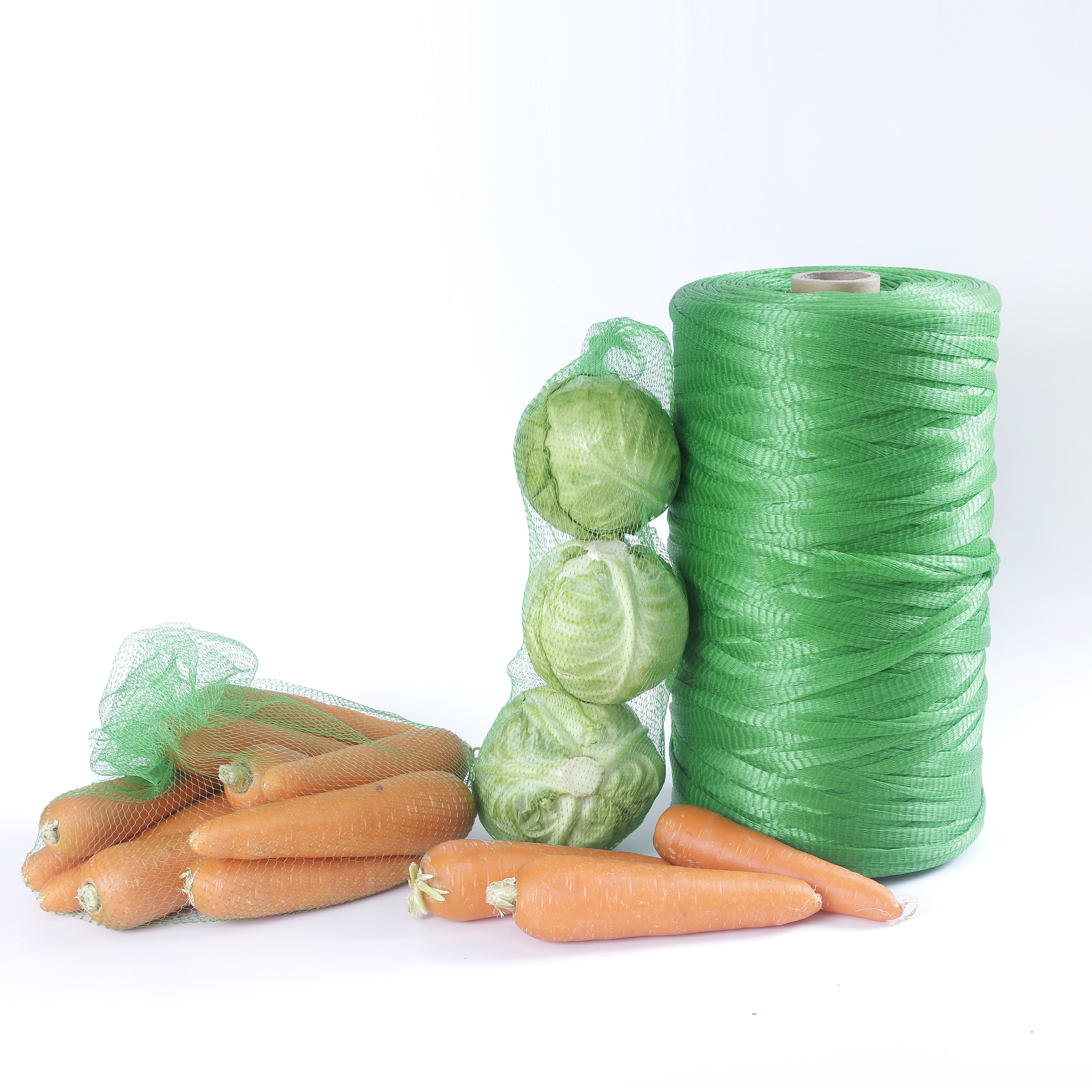 Hdpe pletené rukávy PP rúrkové sieťované vrece na balenie zeleniny rolka